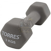 Гантели неопреновые Torres 3.0 кг (пара) (арт. PL55013)