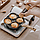Порционная алюминиевая сковородка с антипригарным покрытием frying pan (4 секции, съемная бакелитовая ручка), фото 6