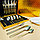 Набор столовых предметов Изысканный вкус из нержавеющей стали с напылением на 6 персон в подарочном кейсе (24, фото 5