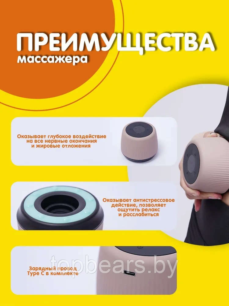 Вакуумный антицеллюлитный массажер для тела Intelligent Can Scarping massage instrument LC-2023 (блок - фото 3 - id-p219630132