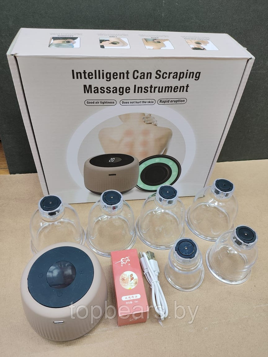 Вакуумный антицеллюлитный массажер для тела Intelligent Can Scarping massage instrument LC-2023 (блок - фото 6 - id-p219630132