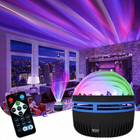 Проектор ночник Волна Q6 LED Starry projection light с пультом ДУ (режимы подсветки, датчик звука)