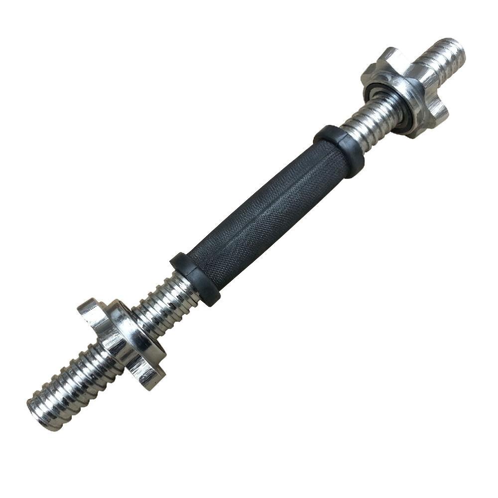 Гриф гантельный DFC с обрезиненной ручкой 350 мм / диаметр 30 мм - фото 2 - id-p219598119