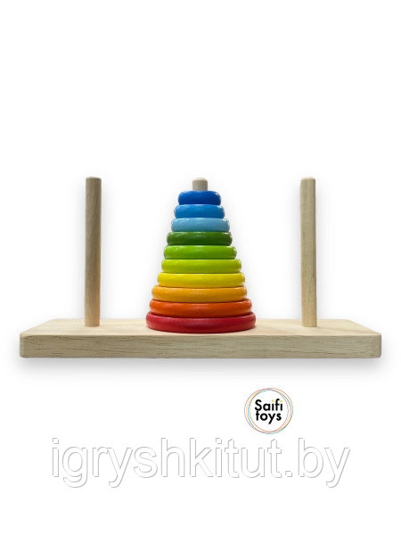 Деревянная игрушка "Пирамидка"
