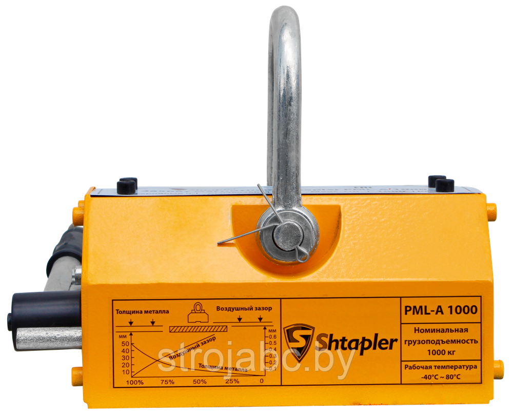 Захват магнитный Shtapler PML-A 1000 (г/п 1000 кг) - фото 3 - id-p219629159