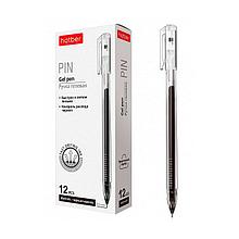 Ручка гелевая Hatber Pin Черная 0,5 мм трехгранный корпус