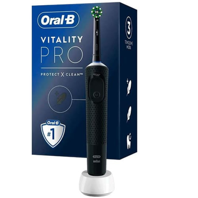Электрическая зубная щетка Oral-B Vitality Pro D103.413.3 (Черный) - фото 1 - id-p219613222