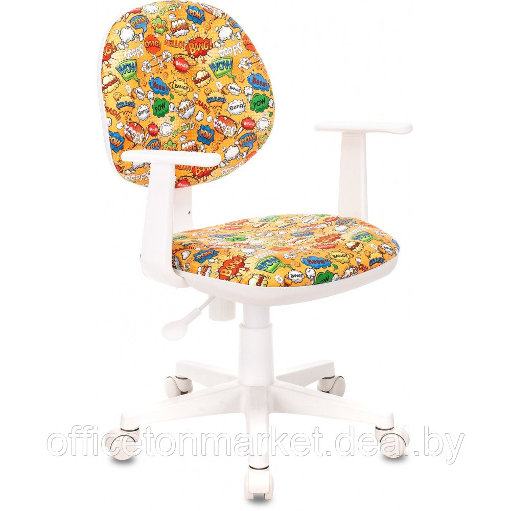 Кресло детское Бюрократ CH-W356AXSN, ткань, пластик, оранжевый бэнг - фото 1 - id-p218663130