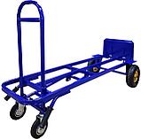 Тележка грузовая универсальная ТГУ 300 колеса (d250 пневмо + d125 болтовые), фото 2