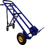Тележка грузовая универсальная ТГУ 300 колеса (d250 пневмо + d125 болтовые), фото 3