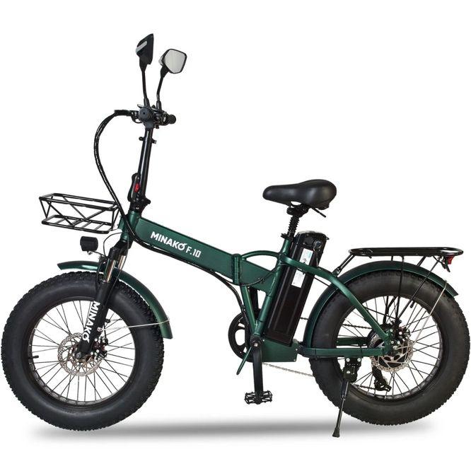 Электровелосипед Minako F10 Темно-зеленый - фото 2 - id-p219634096