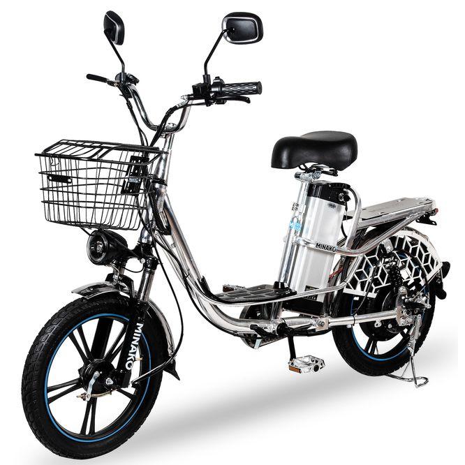 Электровелосипед Minako V8 PRO серый