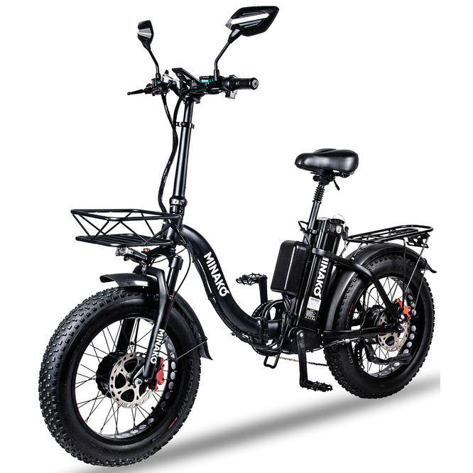 Электровелосипед Minako F11 Dual Черный (полный привод) - фото 1 - id-p219634111
