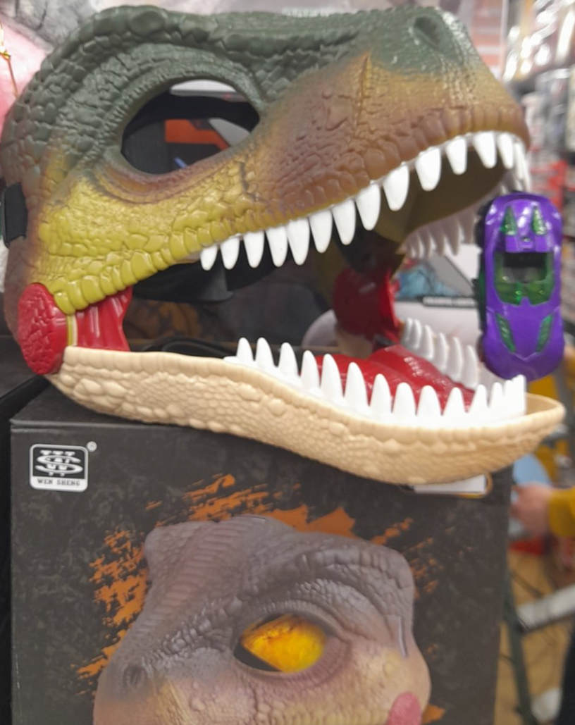 Маска шлем Динозавр дракон со звуком WS5502 - фото 1 - id-p219634163