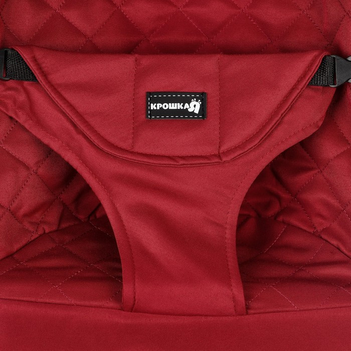 Шезлонг детский, кресло - качалка для новорождённых «Крошка Я», цвет бордовый - фото 6 - id-p219634297