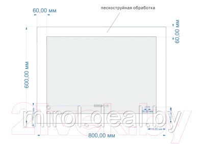 Зеркало Cersanit Led 060 Pro 80x60 / KN-LU-LED060-80-p-Os - фото 2 - id-p219634913