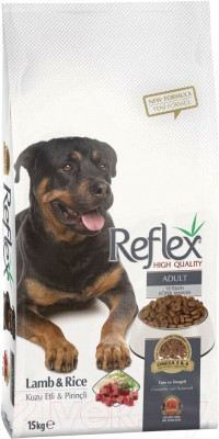Сухой корм для собак REFLEX Для взрослых собак с ягненком и рисом - фото 1 - id-p219635403