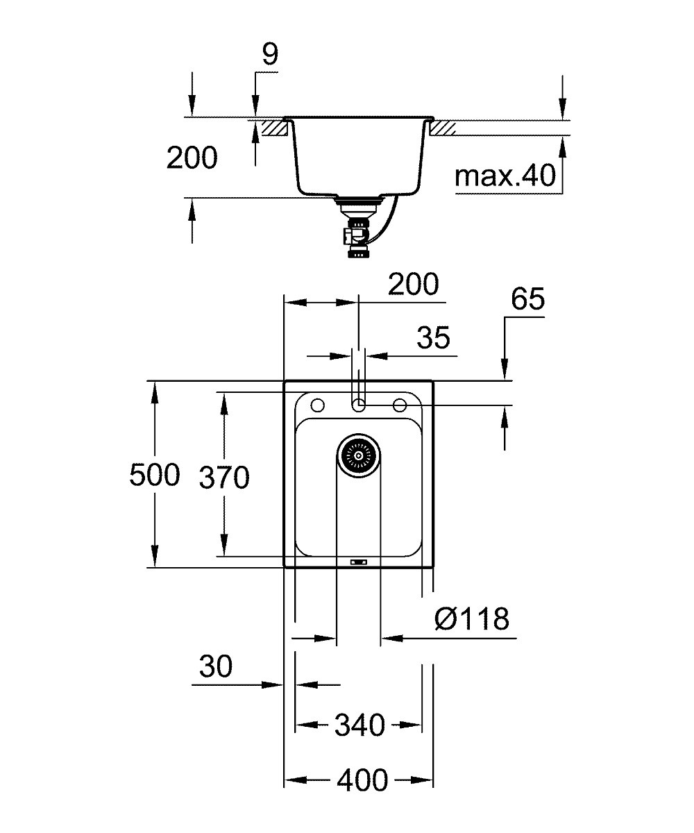 Мойка кухонная Grohe K700 31650AT0 - фото 2 - id-p219635899