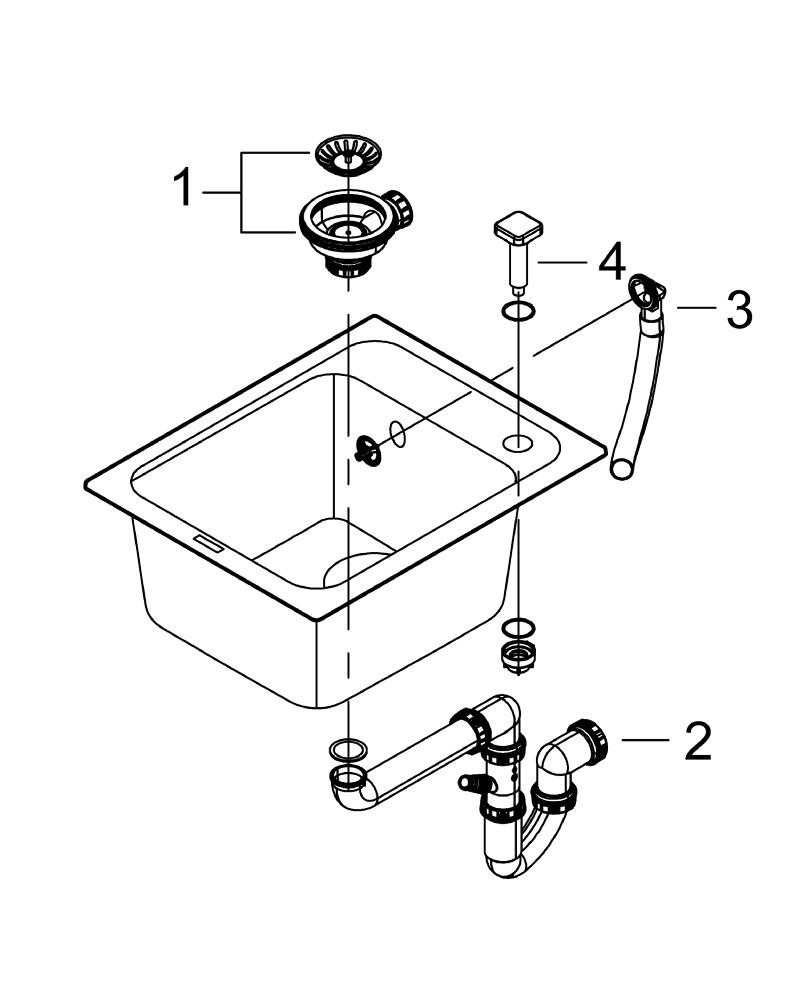 Мойка кухонная Grohe K700 31650AT0 - фото 4 - id-p219635899