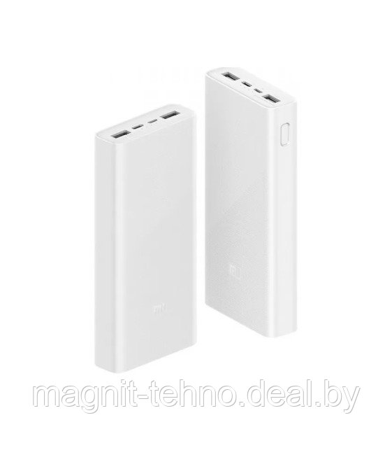 Внешний аккумулятор Xiaomi Mi Power Bank 3 PLM18ZM USB-C 20000mAh (белый) - фото 3 - id-p219635904