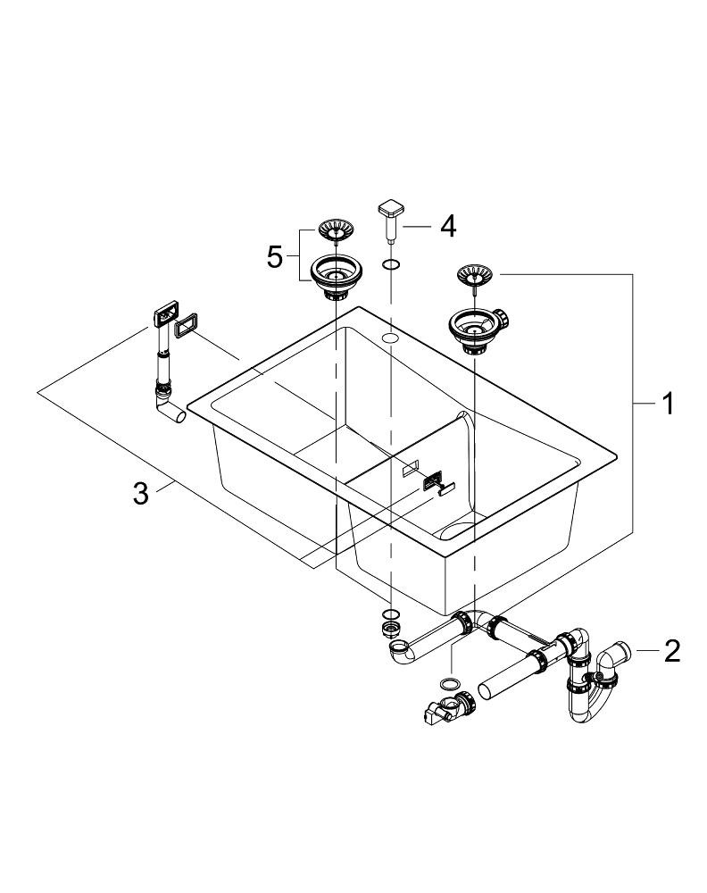 Мойка кухонная Grohe K700 31657 AP0 - фото 4 - id-p219638535