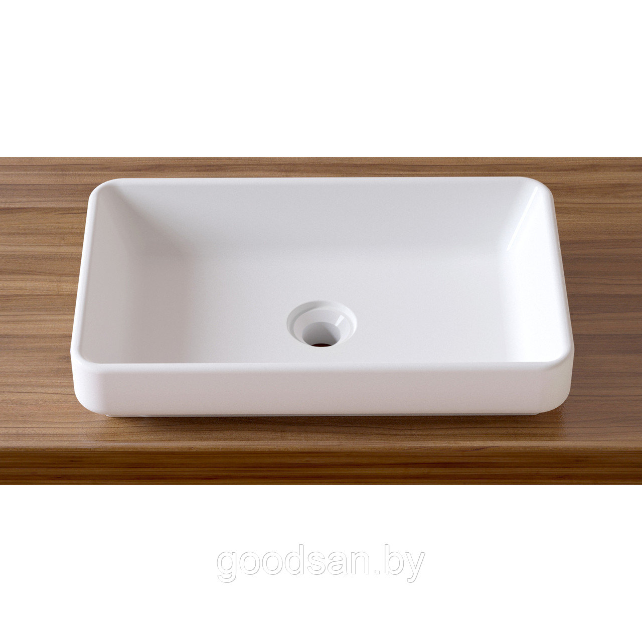 Накладная Lavinia Boho Bathroom Sink Slim 33311004 (55*34 см, прямоугольная с тонкими стенками, без о