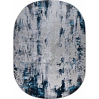 Ковёр овальный Kleopatra 37107A, размер 125x180 см, цвет blue fls/l.grey