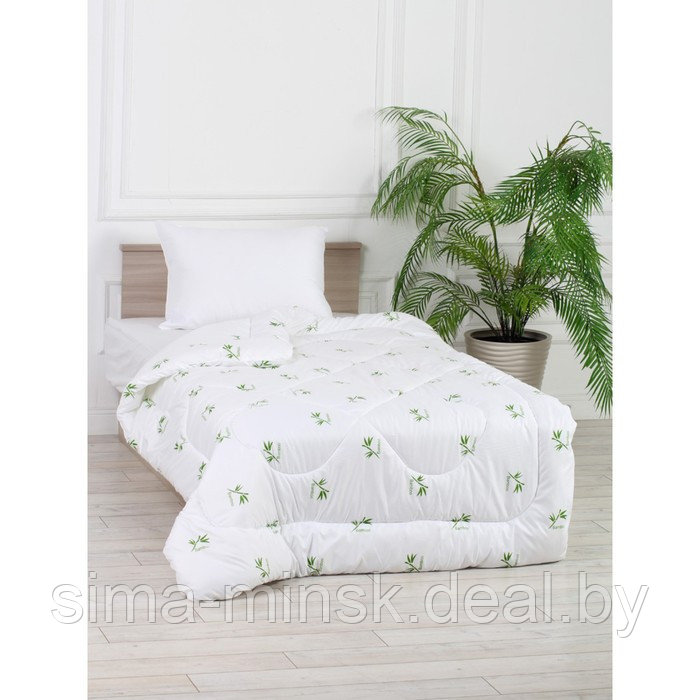 Одеяло 1,5 сп «Бамбук», размер 140x205 см, многоигольная стёжка - фото 3 - id-p219640508