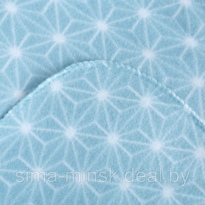 Плед Aristo 130х170см, голубой, флис, 160г/м, 100% полиэстер - фото 3 - id-p219640521