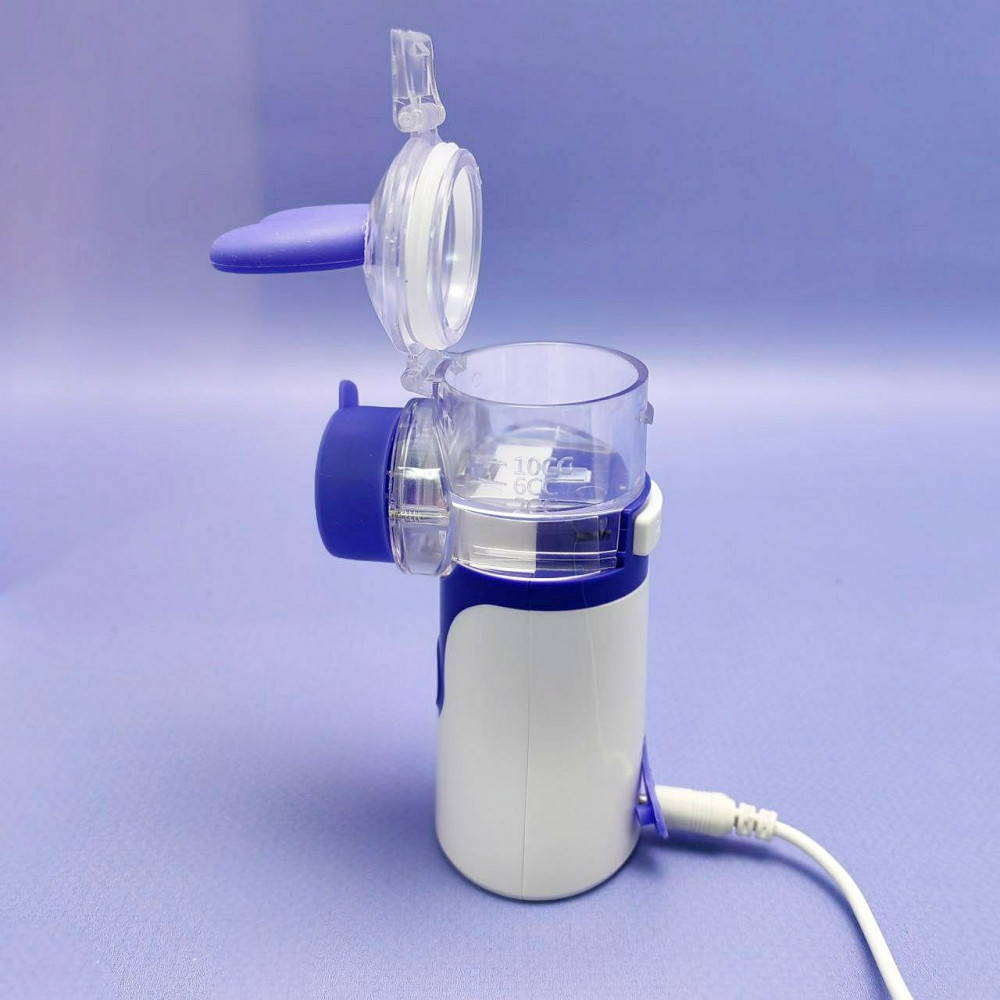 Компактный ультразвуковой ингалятор для детей и взрослых MESH Nebulizer KWL-U101 (3 насадки, 3 режима распылен - фото 6 - id-p219642608