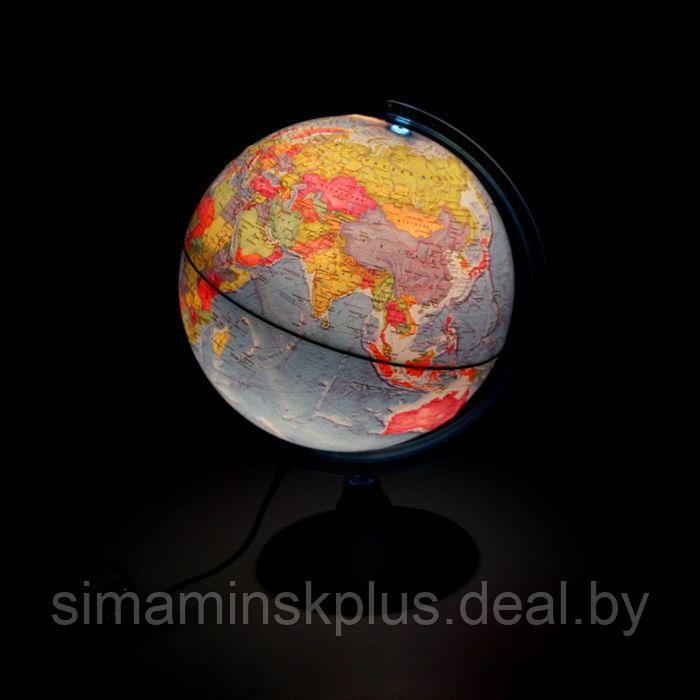 Глoбус политический рельефный «Классик Евро», диаметр 250 мм, с подсветкой - фото 2 - id-p219643071