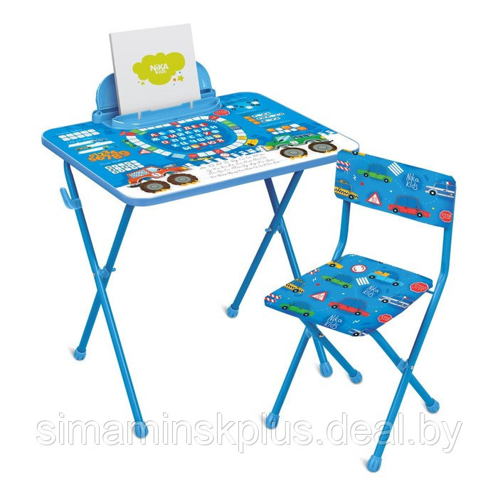 Комплект детской мебели «Познайка. Большие гонки», от 3х лет, мягкий стул - фото 1 - id-p219643146