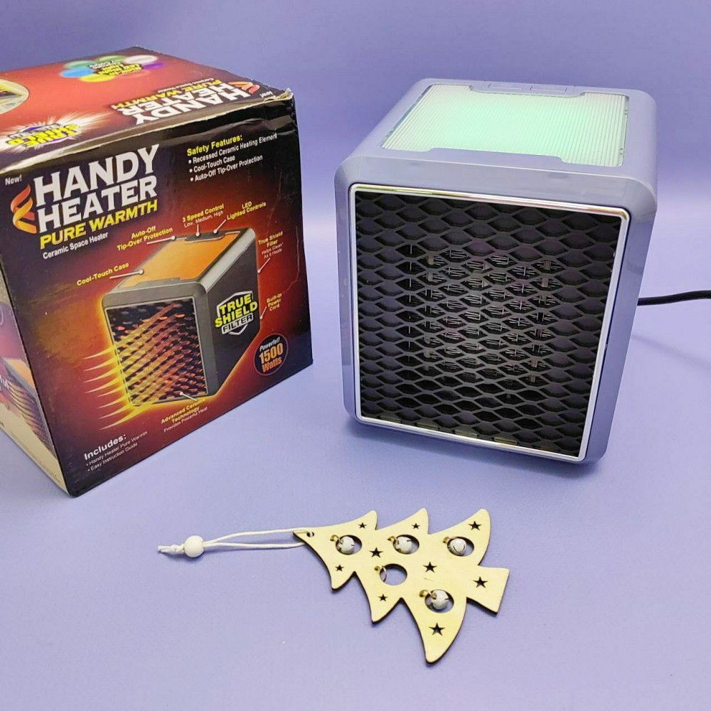 Портативный 3-х скоростной обогреватель с LED подсветкой Handy Heater - фото 1 - id-p219646100