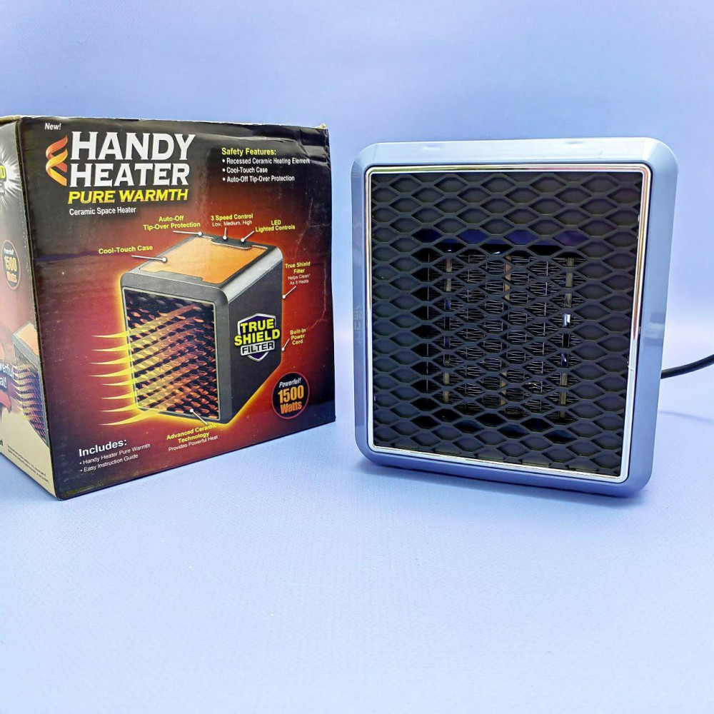 Портативный 3-х скоростной обогреватель с LED подсветкой Handy Heater - фото 2 - id-p219646100