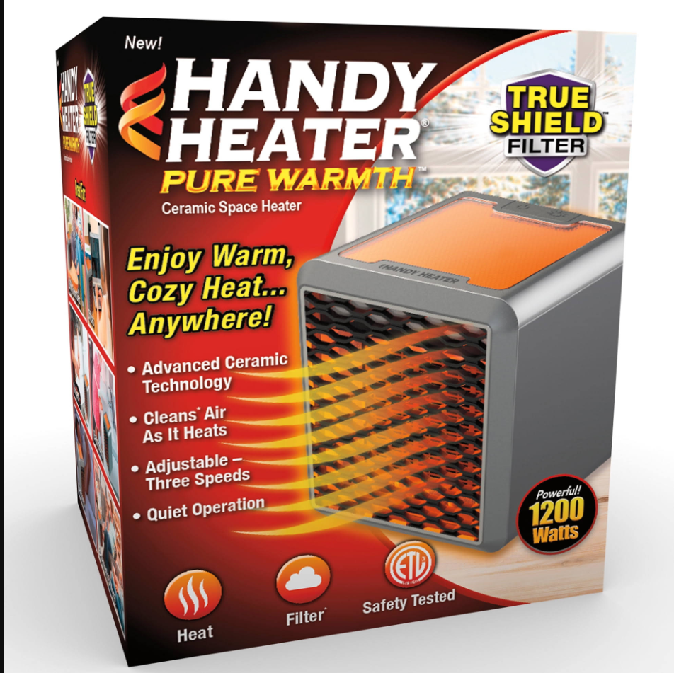 Портативный 3-х скоростной обогреватель с LED подсветкой Handy Heater - фото 9 - id-p219646100