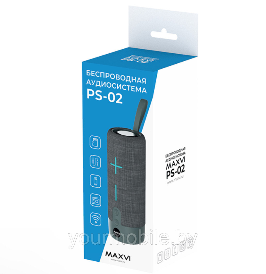 Портативная Bluetooth колонка Maxvi PS-02 - фото 2 - id-p219646438