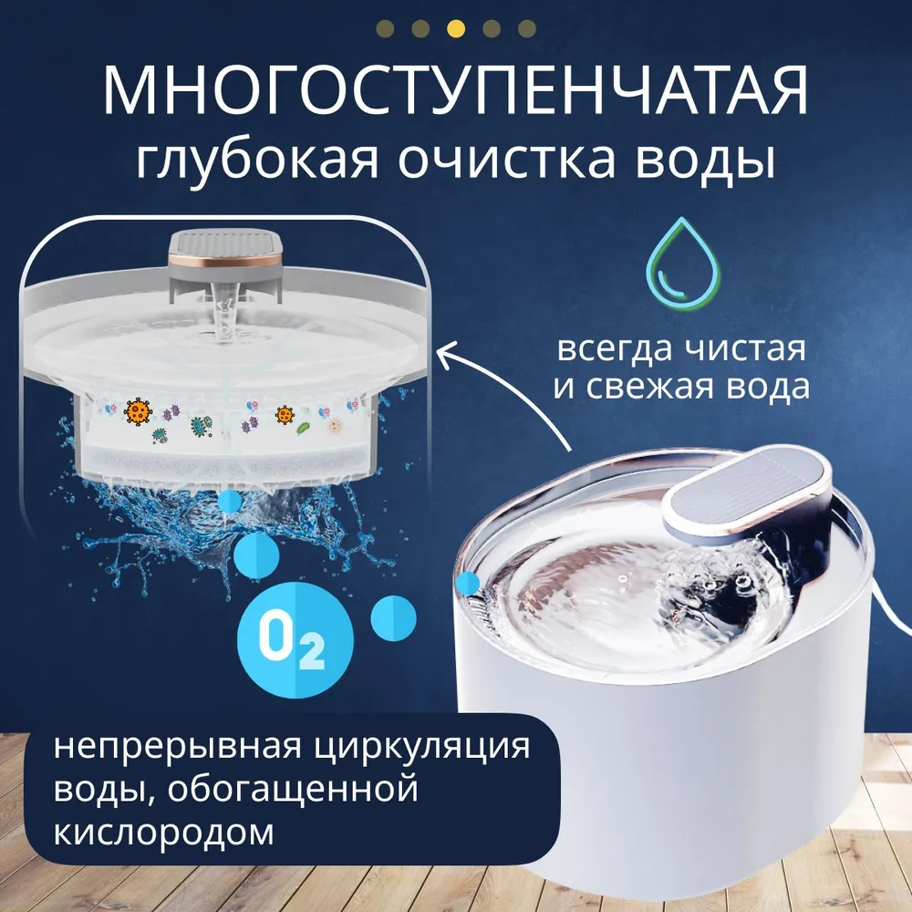 Автоматическая поилка для кошек и собак Pet Water Dispenser 2118 (емкость 3 л) - фото 3 - id-p219646860