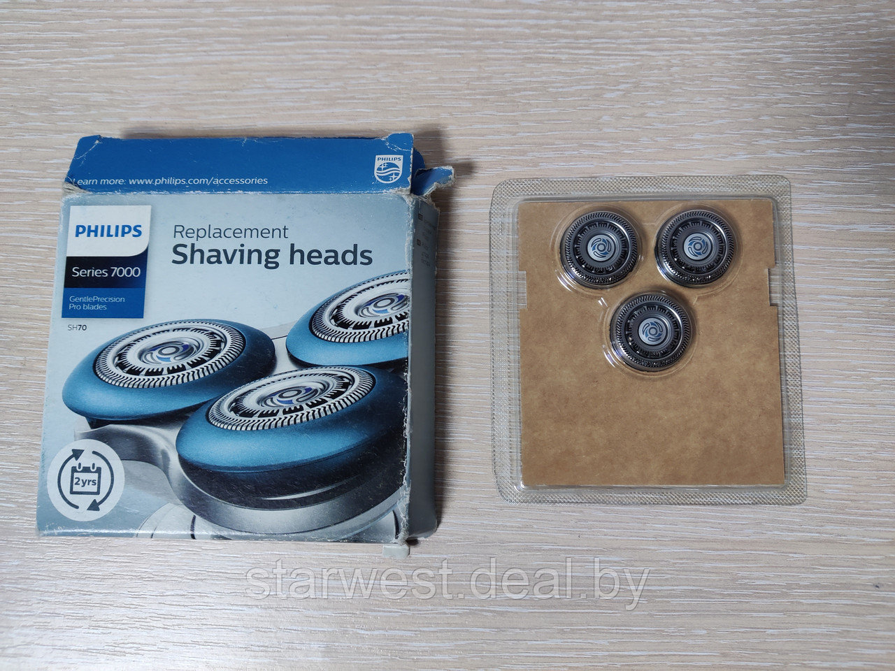 Philips Shaving Heads Series 7000 SH70/60 БРАК УПАКОВКИ Сменные бритвенные головки / лезвия / кассеты - фото 1 - id-p219646667