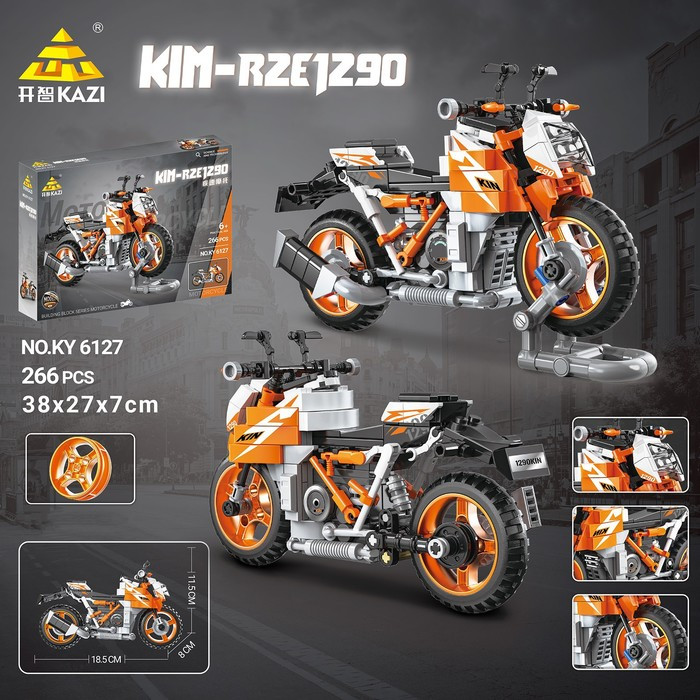 Конструктор Мото «Спортивный мотоцикл», 266 деталей - фото 3 - id-p219644212