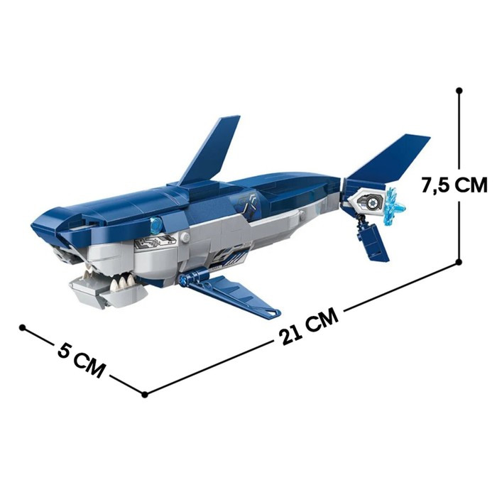 Конструктор Безграничные Идеи «Акула», 3 в 1, 237 деталей - фото 2 - id-p219644223