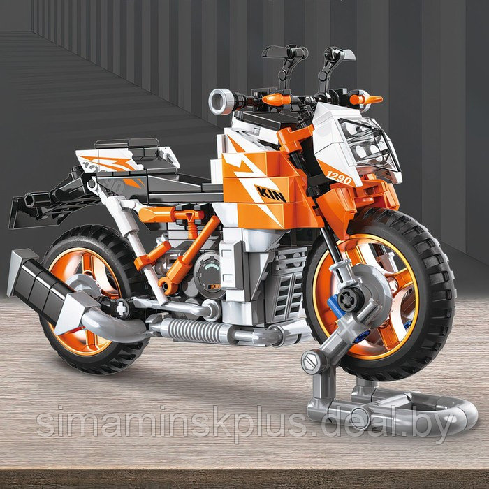 Конструктор Мото «Спортивный мотоцикл», 266 деталей - фото 5 - id-p219643723
