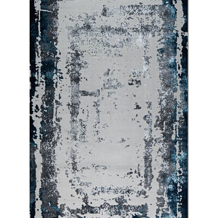 Ковёр круглый Kleopatra 36897J, размер 150x150 см, цвет blue fls/l.grey - фото 1 - id-p219645215
