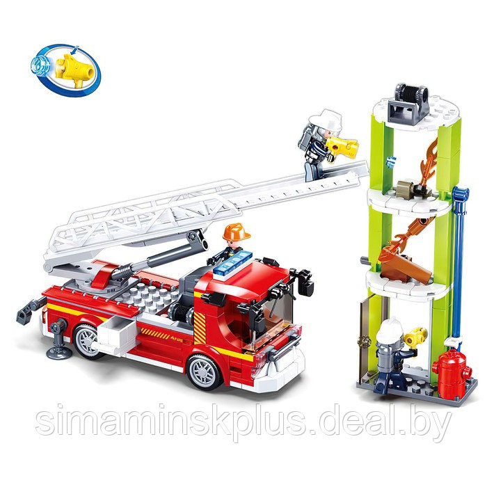 Конструктор Пожарный «Машина с лестницей», 343 детали - фото 3 - id-p219643815