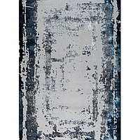 Ковёр круглый Kleopatra 36897J, размер 200x200 см, цвет blue fls/l.grey