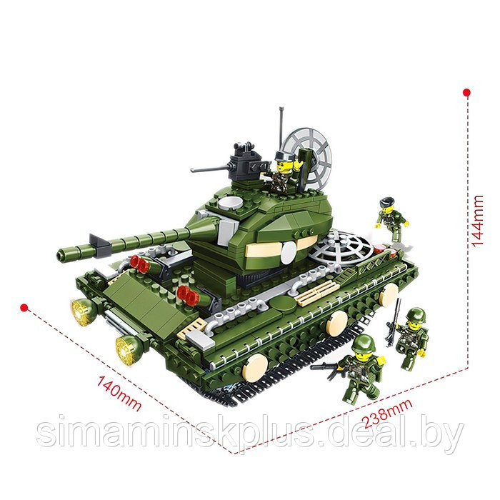 Конструктор Военные «Танк - разрушитель», 563 детали - фото 2 - id-p219643867