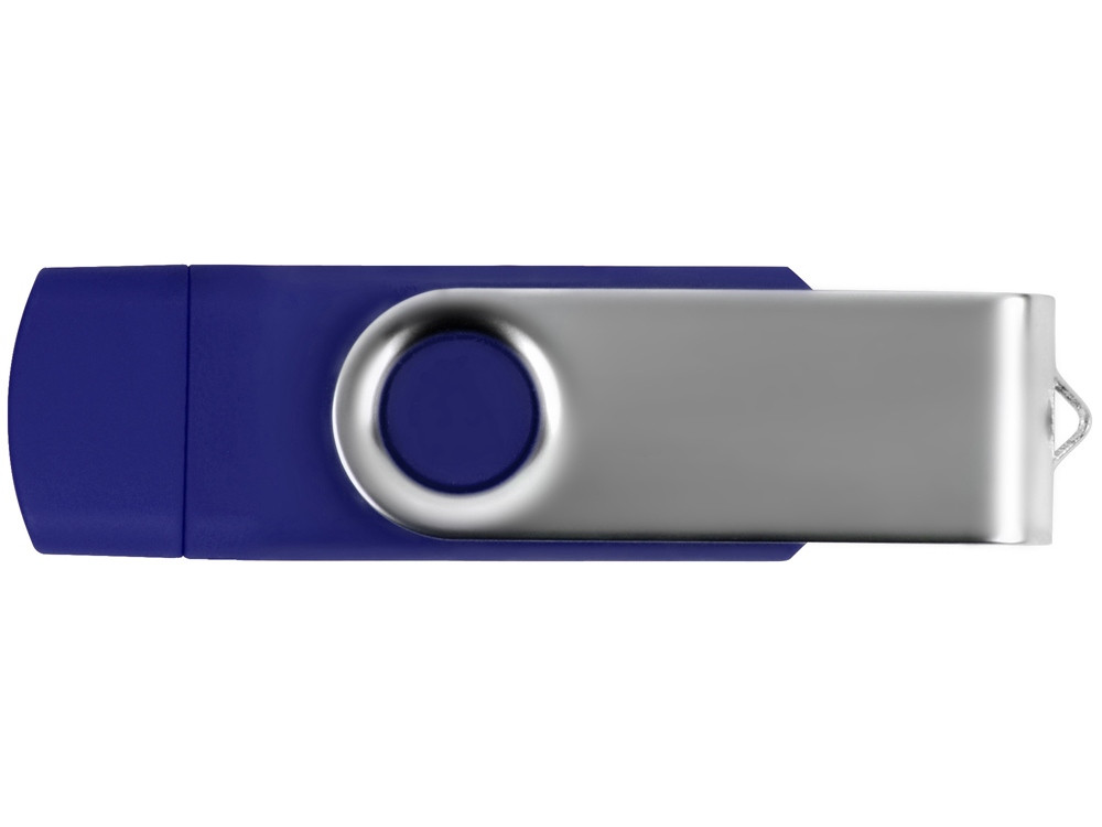 USB/micro USB-флешка 2.0 на 16 Гб Квебек OTG, синий - фото 4 - id-p219647902