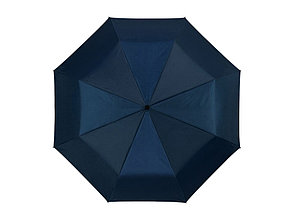 Зонт Alex трехсекционный автоматический 21,5, темно-синий/серебристый (Р), фото 2