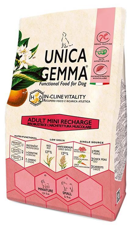 Unica Gemma Adult Mini Recharge (свинина и рис), 800 гр - фото 1 - id-p219647735
