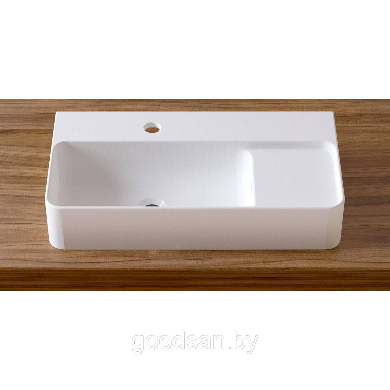 Накладная Lavinia Boho Bathroom Sink Slim 33311011 (60*31 см, прямоугольная с тонкими стенками, с отв - фото 1 - id-p219649529