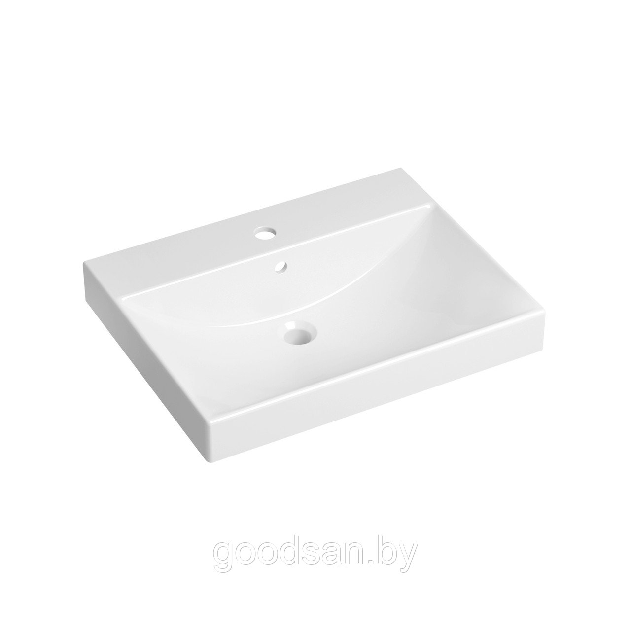 Встраиваемая сверху Lavinia Boho Bathroom Sink 33311012 (60*46 см, прямоугольная, с отверстием под см - фото 2 - id-p219649530